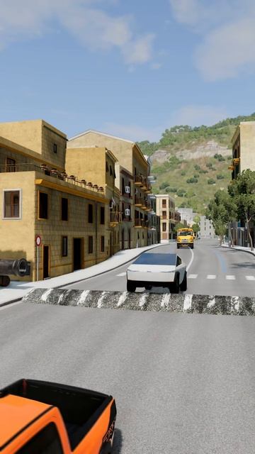 Kb9YtAIjwsc - Cars & School Bus vs Big Speed Bump - BeamNG.Drive