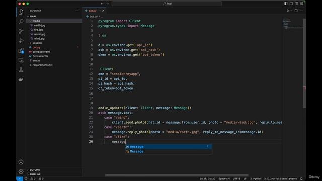 7. Базовая обработка событий.
