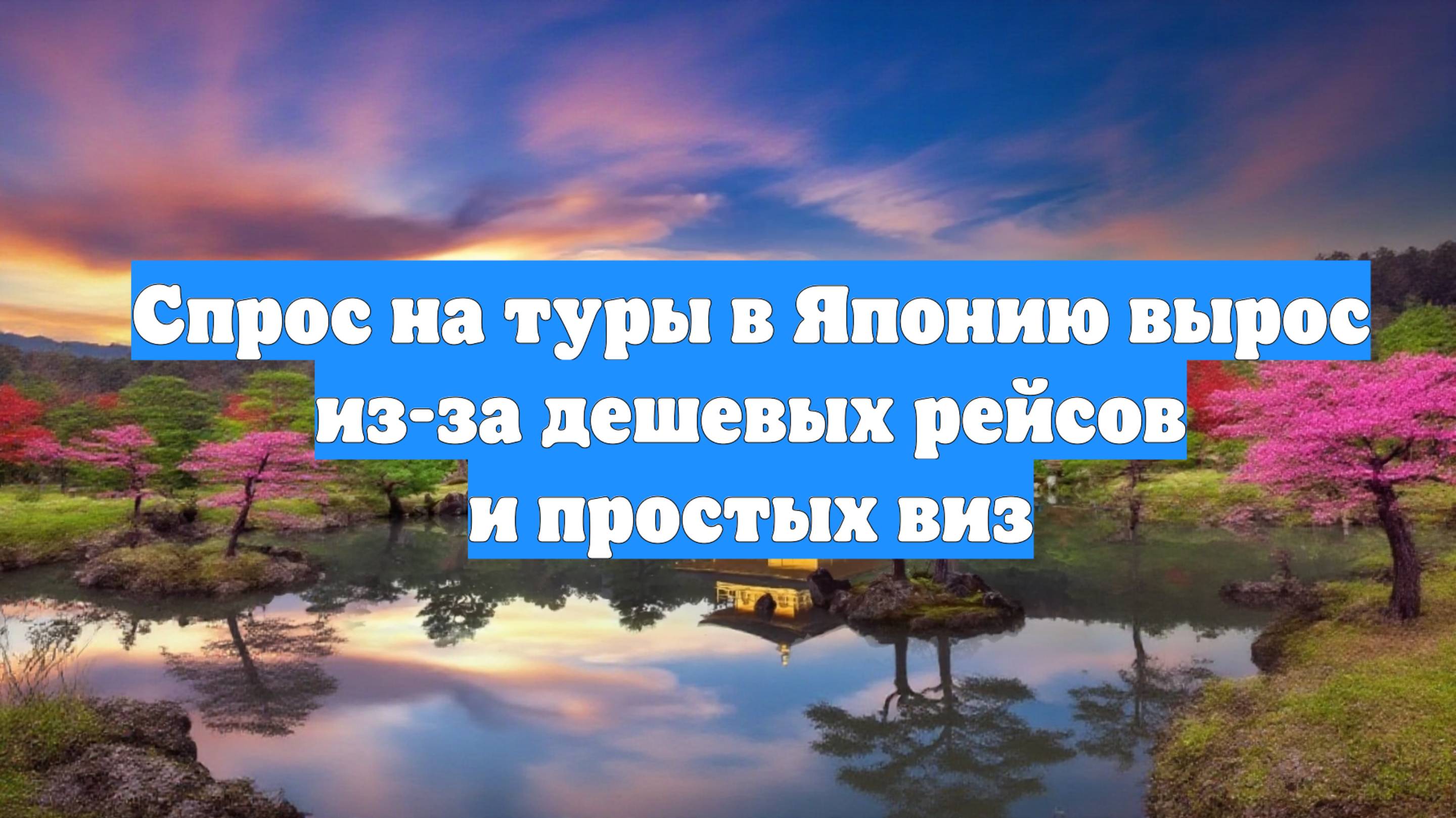 Спрос на туры в Японию вырос из-за дешевых рейсов и простых виз