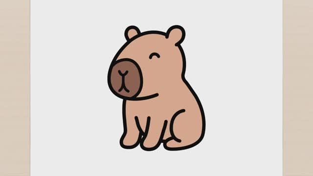 КАК НАРИСОВАТЬ легко КАВАИЙНУЮ КАПИБАРУ