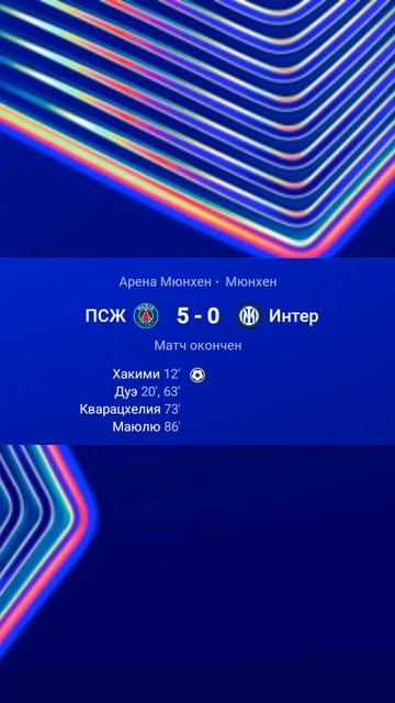 Лига Чемпионов 2024-2025 ФИНАЛ #ПСЖ #ИНТЕР #championsleague#лигачемпионов