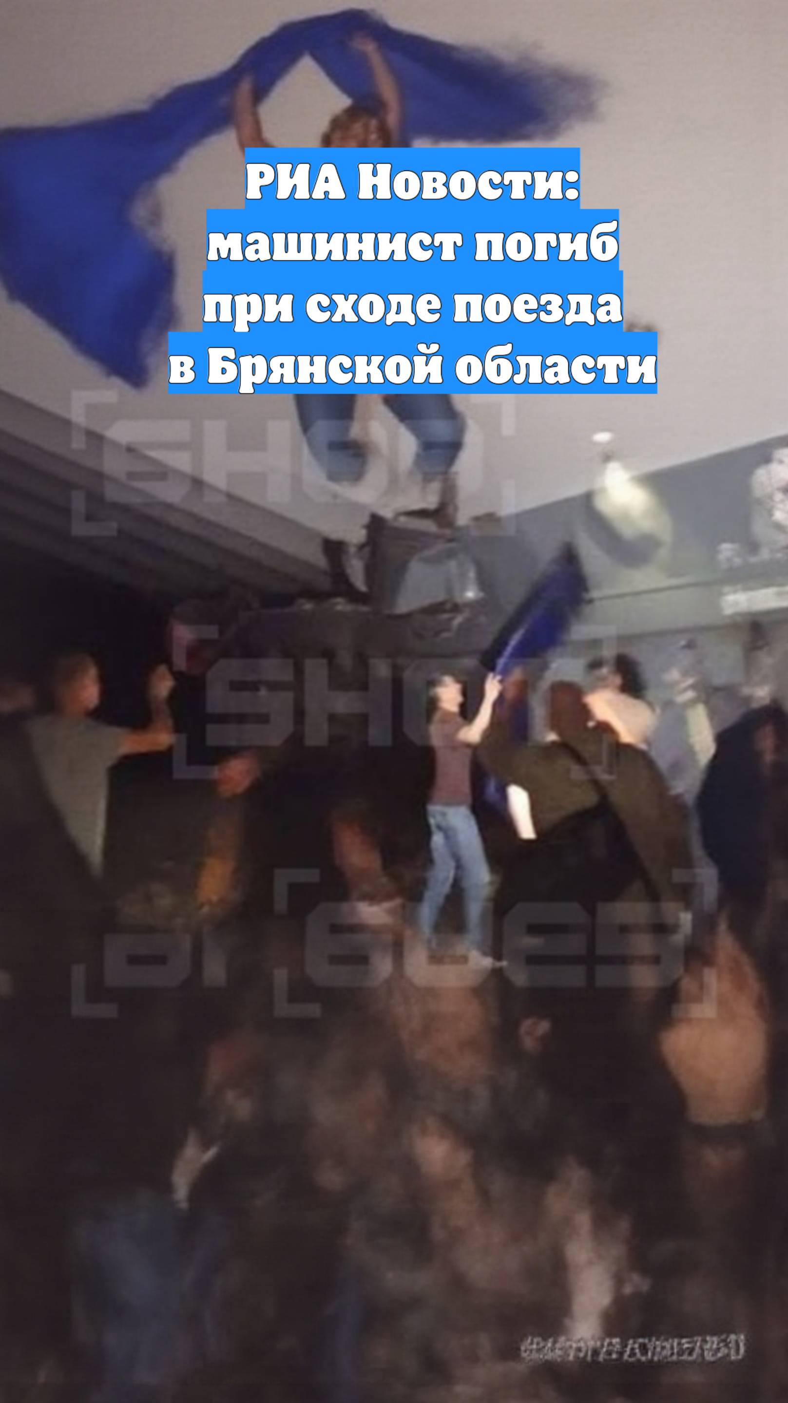 РИА Новости: машинист погиб при сходе поезда в Брянской области