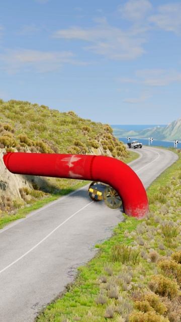 EFnjsPITMiQ - Cars vs Pipe - BeamNG.drive!