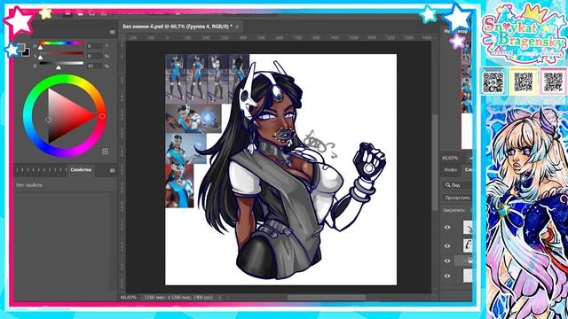 ЧТО У МЕНЯ ЗА СТИЛЬ?✦Overwatch 2 - Symmetra / Snoykat Bragensky - SPEEDPAINT №2