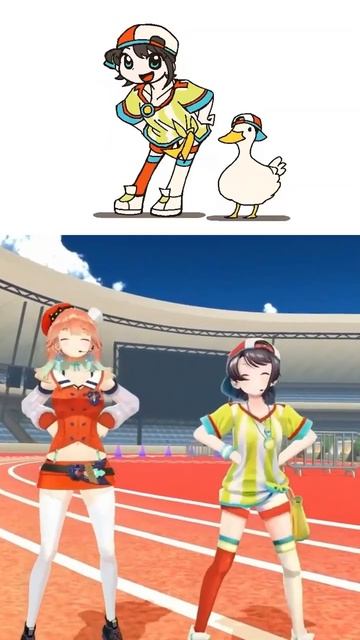 Shuba Duck Dancing Meme in 3D Form #shorts #subaru #kiara