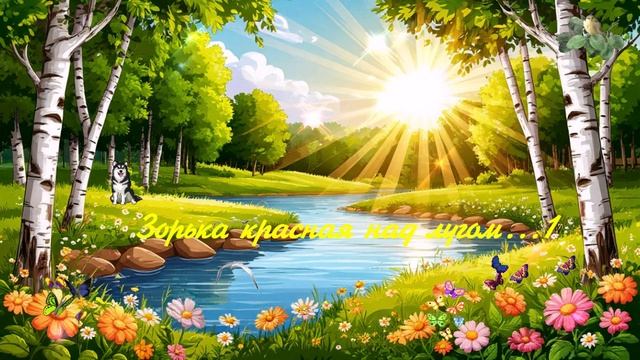Зорька красная над лугом...1 ВИДЕО ПЕСНЯ В ДУШУ