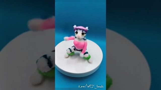 Барса фури амигуруми из бисера.mp4