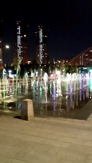 Фонтаны. Парк Ходынское поле. Москва 07.09.2024 (23:52) м.ЦСКА