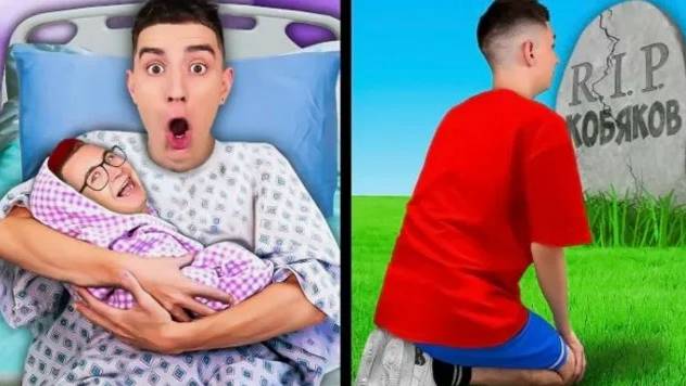 КОБЯКОВ От РОЖДЕНИЯ до СМЕРТИ за 24 ЧАСА ! ВЛАД А4