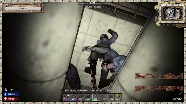 1 Сезон Серия #27 Отбиваем атаку зомби 7 days to die @devnull___