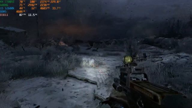 Metro 2033 Redux | i5 12600K | RX 7700 XT | DDR5 6000 Mhz | 1080p
