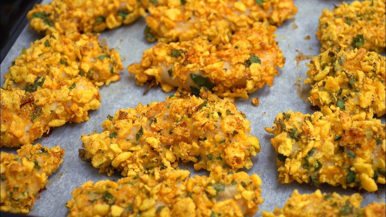 Сочные куриные наггетсы БЕЗ Масла! С хрустящей корочкой