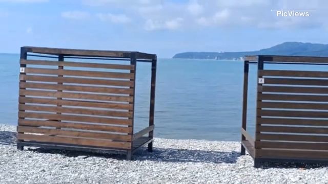 Небуг Туапсинский район сегодня 1 июня 2025. Обстановка на пляже море и погода сейчас
