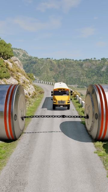 N-1lWzw8PV8 - Cars vs Bollards 🚗 #shorts