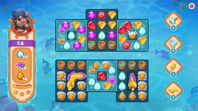 Как пройти уровень 9467 игры Сокровища Пиратов