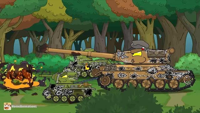 HomeAnimations – Мультики про танки  Перековка Братьев Кв-6 - Мультики про танки