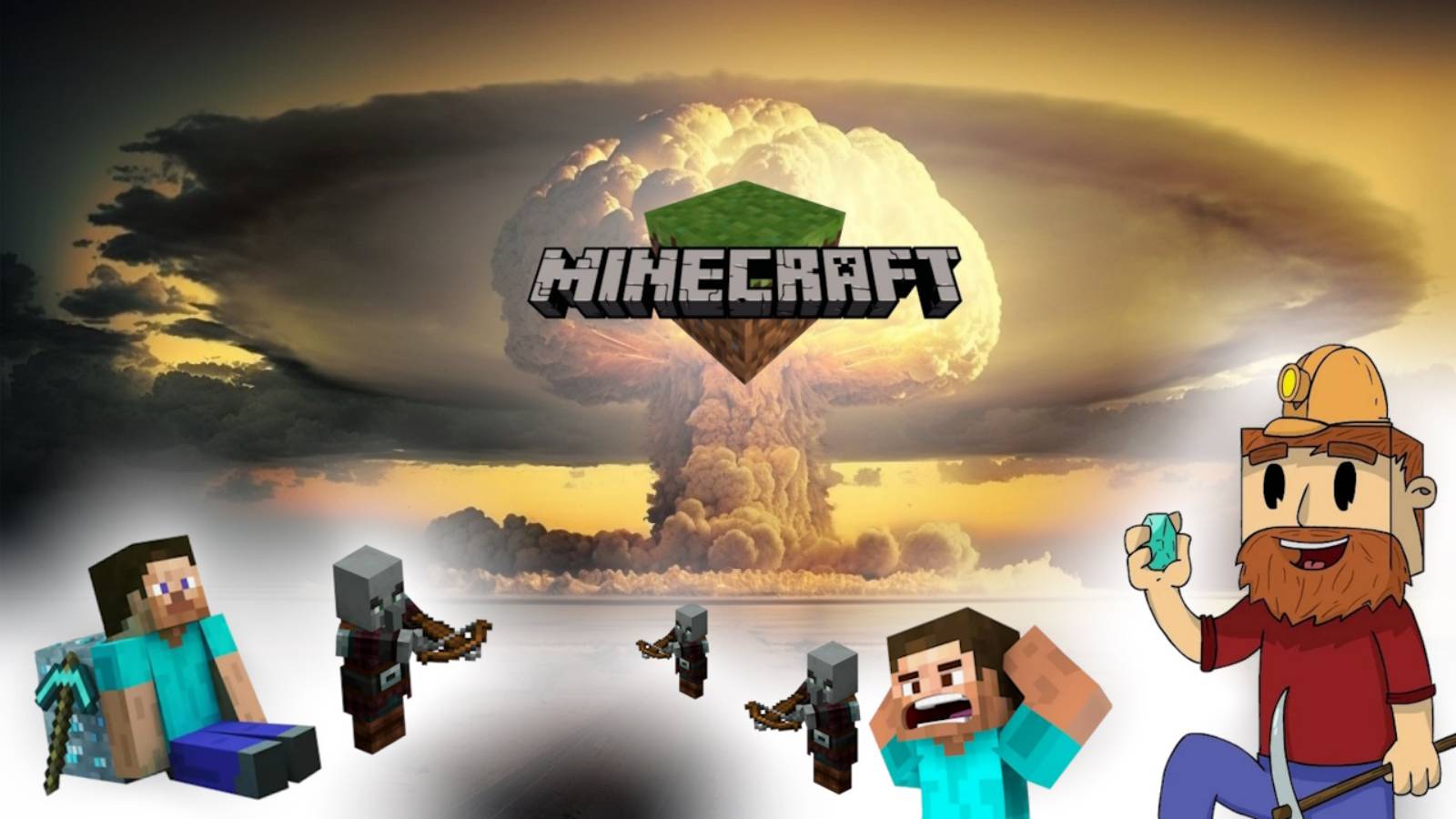 MineCraft бесплотные земли - копаем шахту к центру  земли