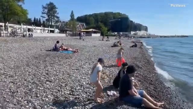 Сочи Вардане сегодня 1 июня 2025. Обстановка на пляже, море и погода сейчас, курорт без мазута