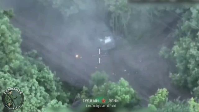 Ралли ВСУ на пикапе (с опознавательным знаком вермахта) в Сумской области закончилось прямым поп...