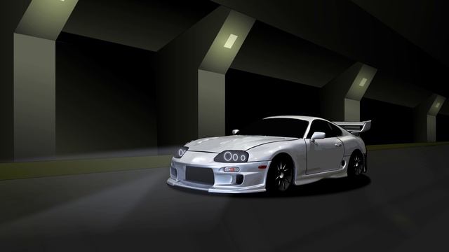 Toyota Supra 2D анимация