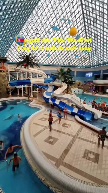 🇰🇵 Summer begins in DPRK swimming pools are always crowded🤽♂️