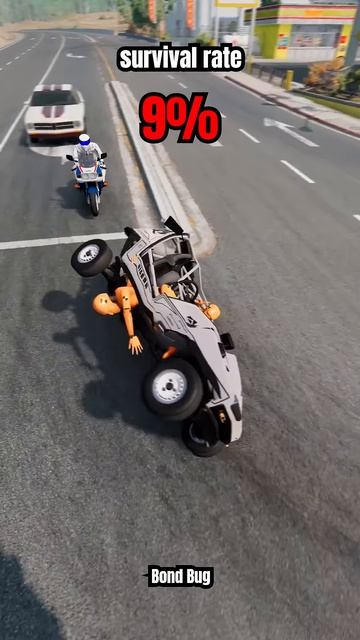 SmXorHj3NRs - Chance of survival with different vehicles - BeamNG.drive! #shorts