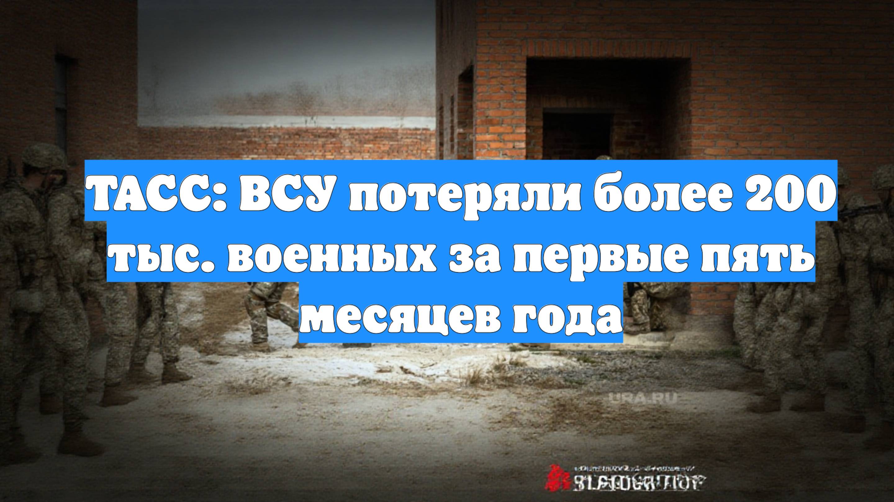 ТАСС: ВСУ потеряли более 200 тыс. военных за первые пять месяцев года