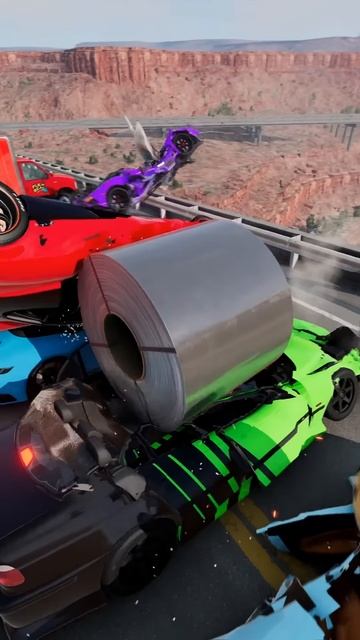 17yL4nMXxsU - Cars VS 30 Ton Steel Coil!