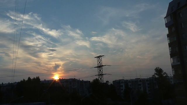 Закат в Томске