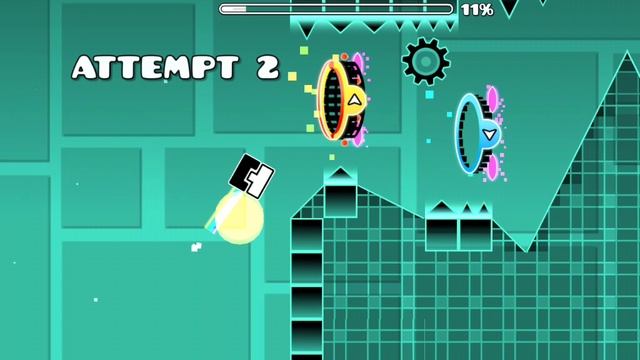прошёл уровень Fun Dance Drop в geometry dash