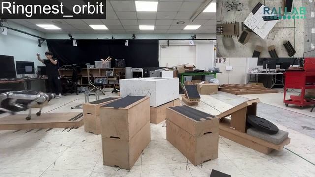 Четвероногий робот для перемещения по сложной и дискретной местности на высокой скорости.