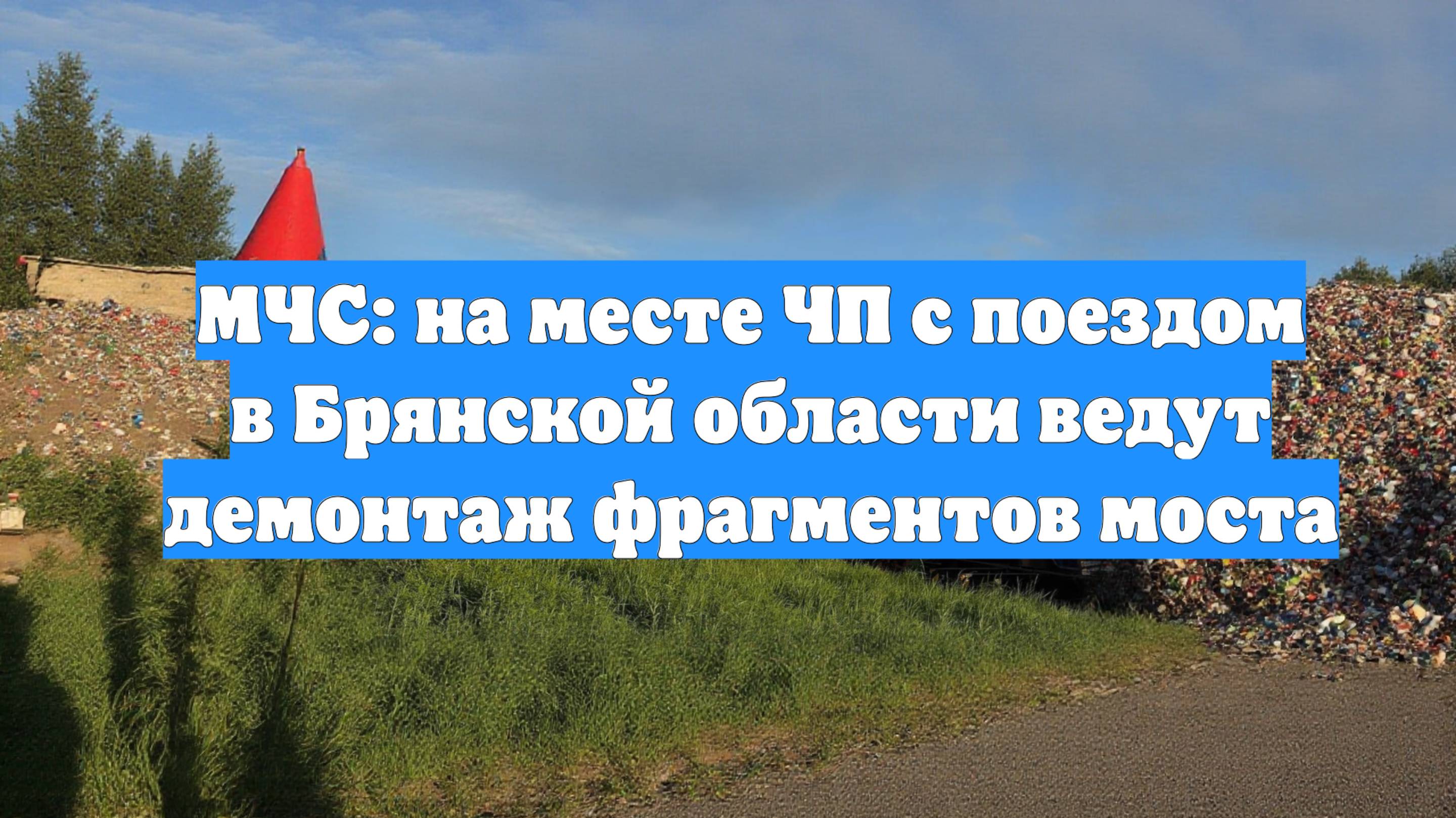 МЧС: на месте ЧП с поездом в Брянской области ведут демонтаж фрагментов моста