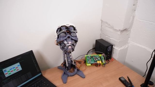 Уилл Когли разработал высокобионическую роботизированную голову для гуманоидного робота.