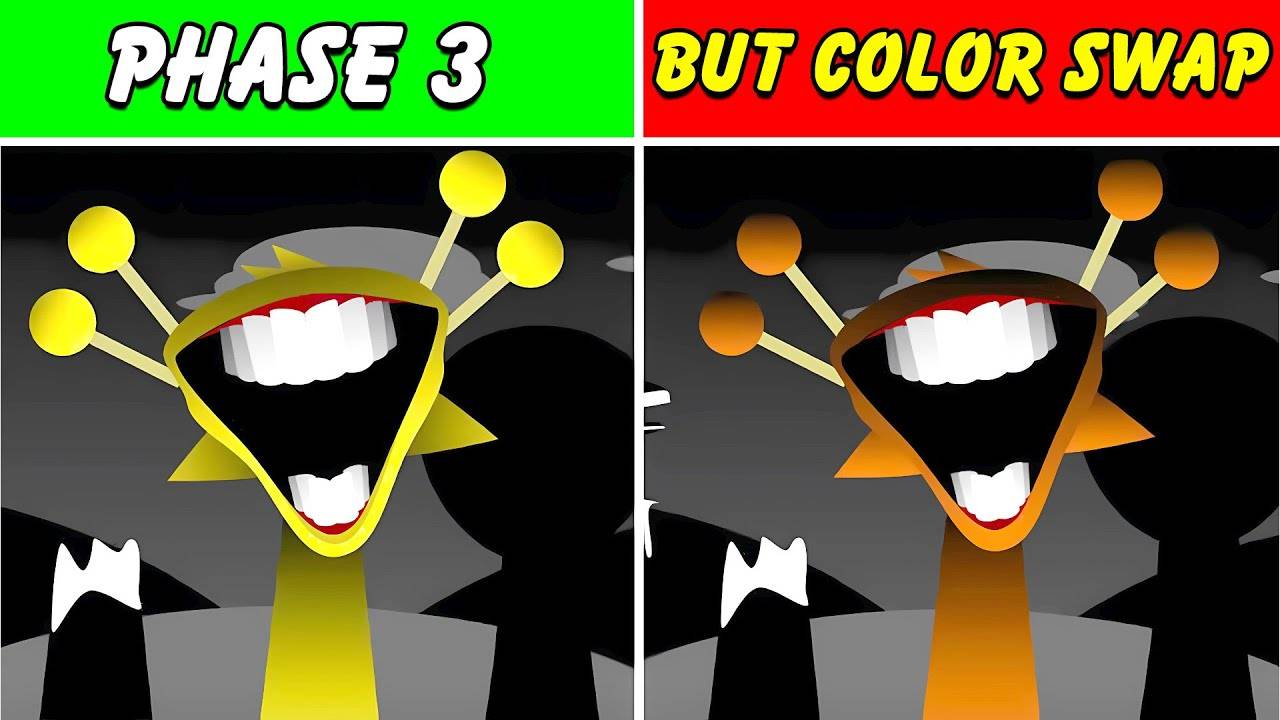 Incredibox Sprunki_ Фаза 3 Окончательная, но с изменением цвета (Новый мод)