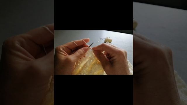 Кофточка узором сетка.