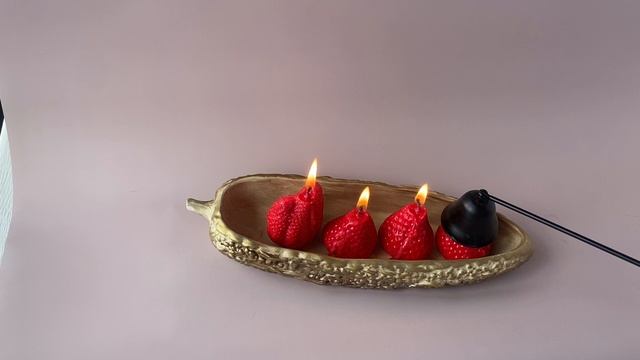 🍓 Свечи ручной работы "Клубнички" 🍓