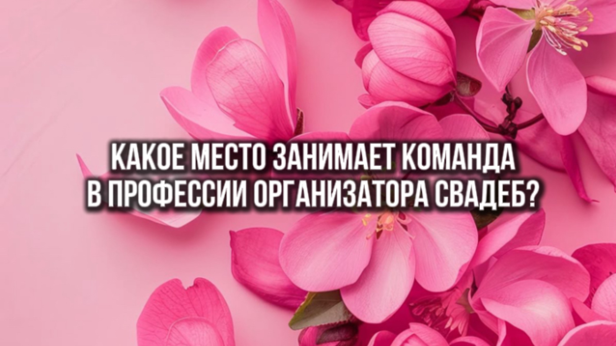 Роль команды в организации свадеб