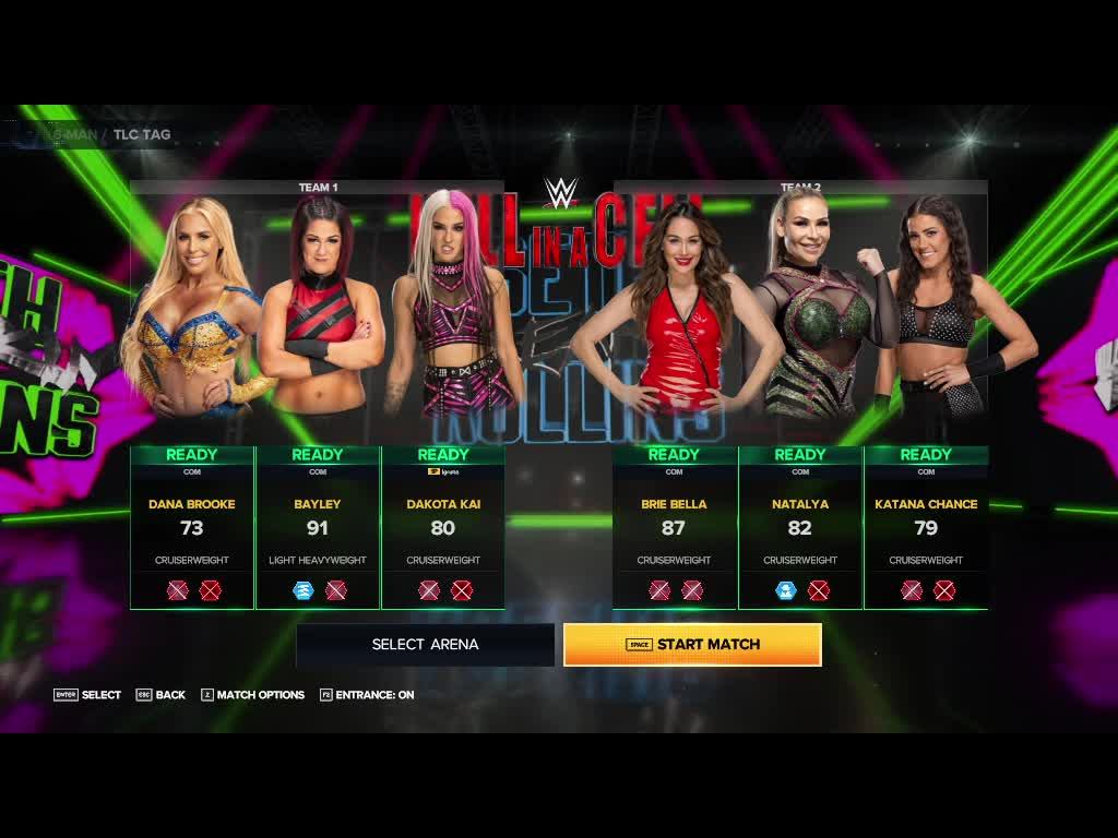 WWE 2K23 битва девушек