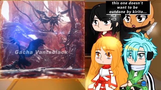 Sao react to kirito as dante part 2