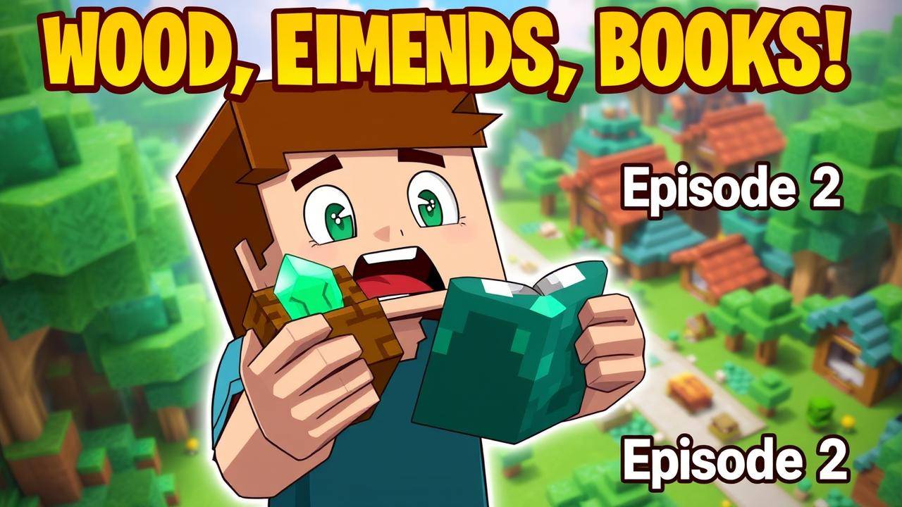 Minecolonies: ДЕРЕВО, ИЗУМРУДЫ, КНИГИ! 💎 (Серия 2) Развитие Деревни!
