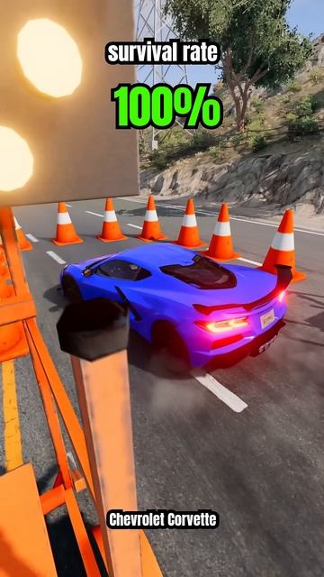 7kYNxt7KcqA - Chance of survival with different vehicles - BeamNG.drive! #shorts