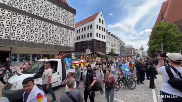В Ганновере вчера прошла антивоенная акция протеста