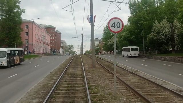 Барнаульский трамвай. От вокзала - к старому центру