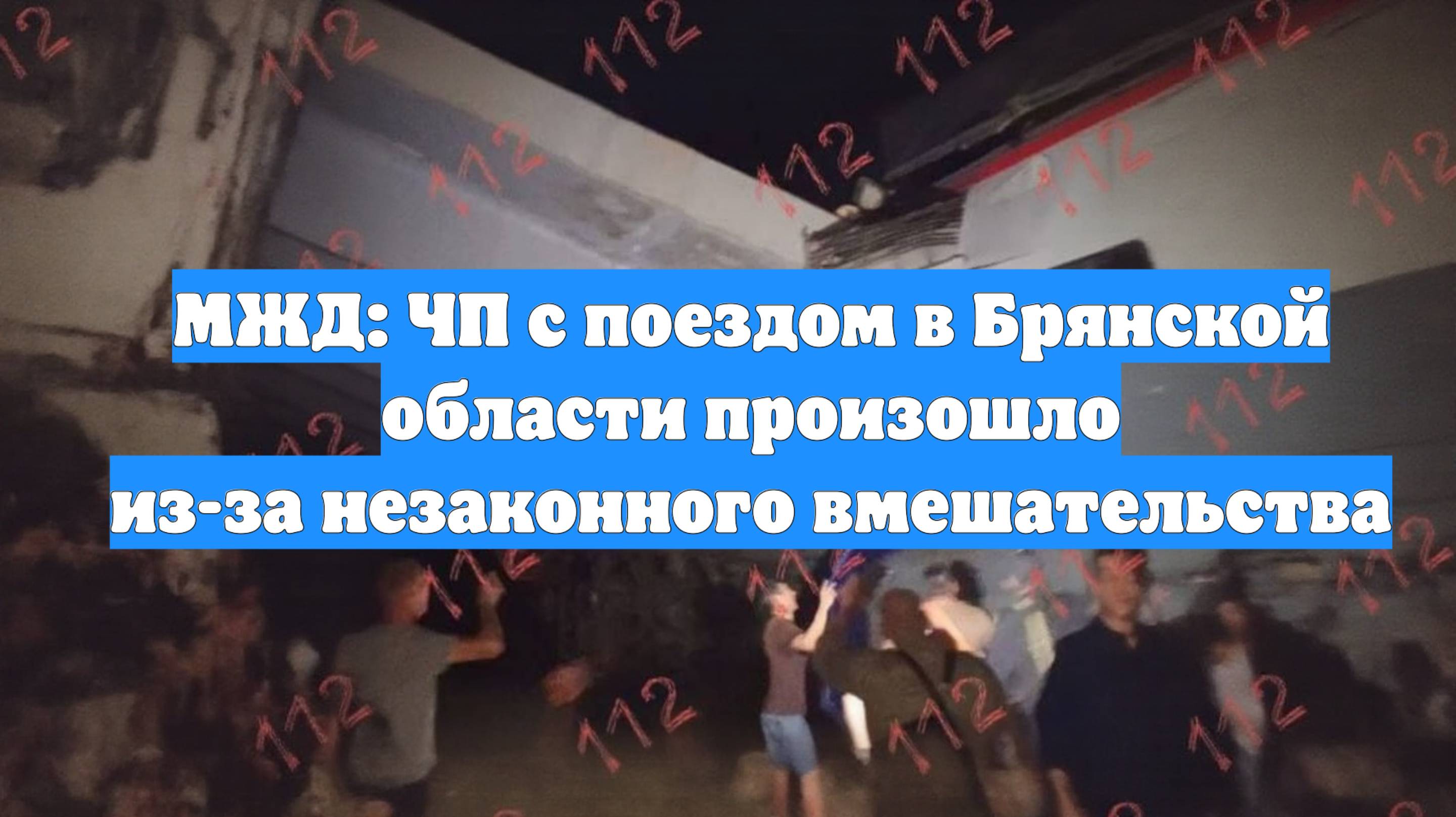 МЖД: ЧП с поездом в Брянской области произошло из-за незаконного вмешательства