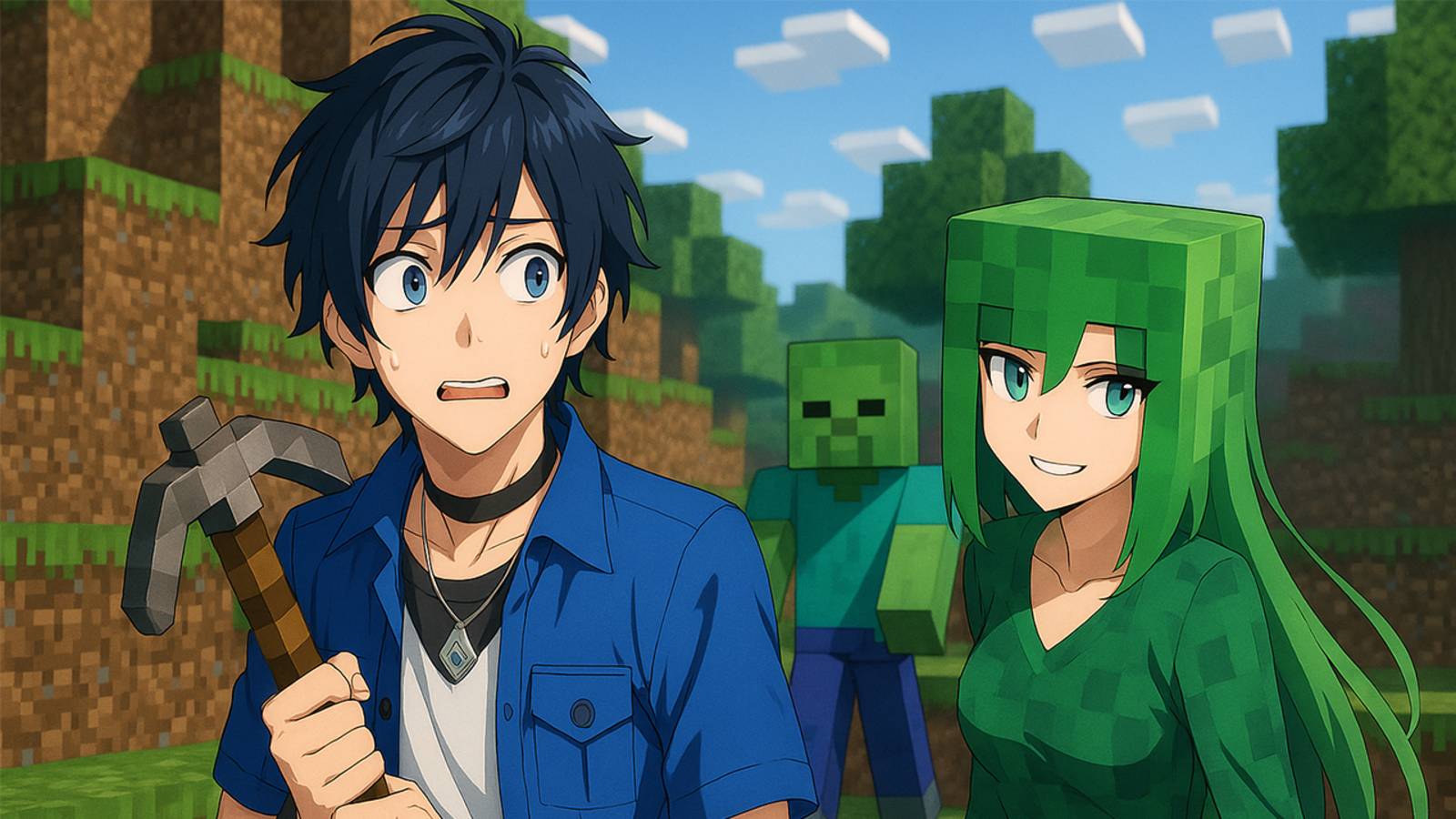 ВИТУБЕР ИГРАЕТ В Minecraft с ЧАТОМ 2 ЧАСТЬ