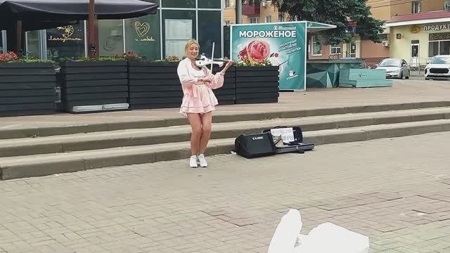Скрипачка в розовом 💃🏻 Despacito Violin Cover 🎻