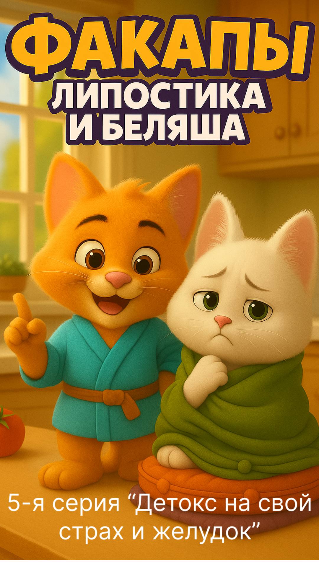 Факапы Липостика и Беляша серия 5 #нейросеть #мультик #котики #юмор #aiart #hailouai