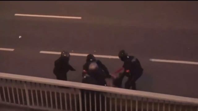 Париж после победы ПСЖ в финале Лиги Чемпионов