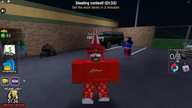 Украл чипсы на 100$ в Роблокс (Rob the place Roblox)
