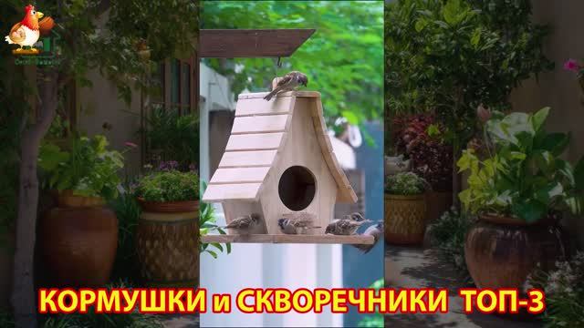 Кормушки и скворечники своими руками для птиц ТОП-3 (26) 🪚🪛🔨 Идеи для дачи и сада пошагово ❣️